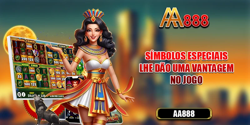 Símbolos especiais lhe dão uma vantagem no jogo